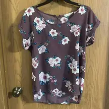 Pink Republic Floral Loose Fitting Top Large