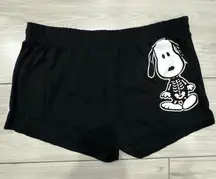 NWT Women's Size M Peanut Snoopy Lounge Pajama Shorts skeleton perfect for Hallo