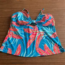 NWT Mynah XXL Tankini W/ Shirred Top CF Knot NEW