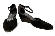 Donald J. Pliner size 6.5 M Couture France made in Italy leather‎ suede wedges
