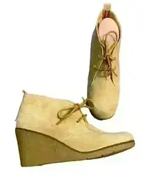Sperry Harlow Wedge Chukka Bootie Tan‎ Sz 8.5