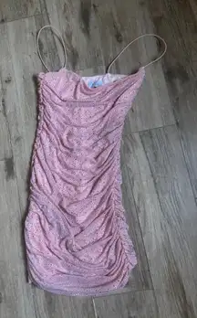 Lucy in the Sky Sequin Dress Pink