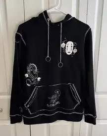Spirited Away 2001 black chain hoodie size small