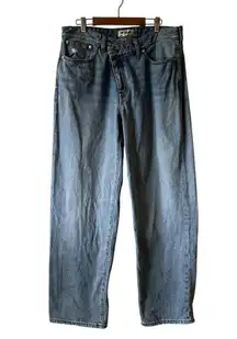 Madewell Curvy Low-Slung Straight Jeans blue size 29 DR