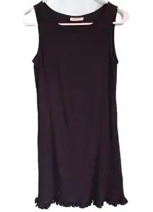 Oscar de la Renta Swimwear Coverup Gauzy Black Pullover Dress XS Sleeveless