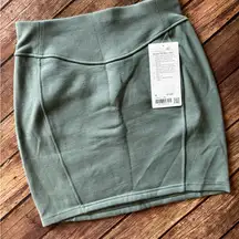 lululemon athletica high rise scuba mini skirt grey eucalyptus