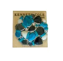 Kennth Cole Turquoise Multi-Stone Brooch Sz OS Women