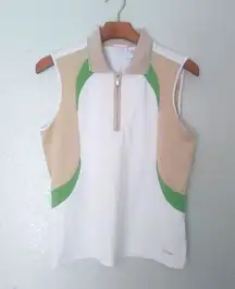 IZOD XFG M Sleeveless White Pullover Golf Top