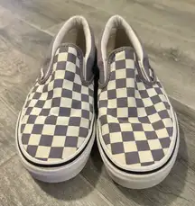 Vans Slip on Classic Checkered Grey/White Men Size 6 Women's
7.5