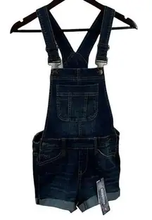 Blue Spice Dark Denim Cuffed Shortalls Size 0 New