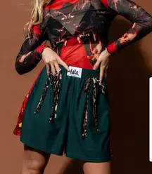 Dressed in lala Green Women's short XS