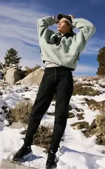 Free People Movement On The Road Women’s Black Edgy Pants Small