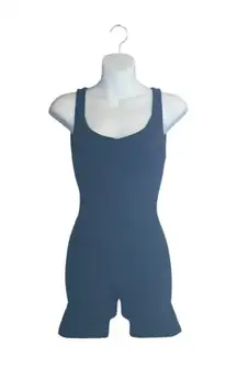 Buff Bunny Navy and Black Heathered Romper