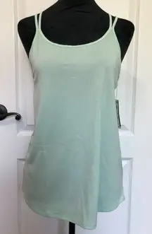 Ideology Womens Tank Top XS‎ Green Strappy Scoop Neck Workout Sleeveless NWT