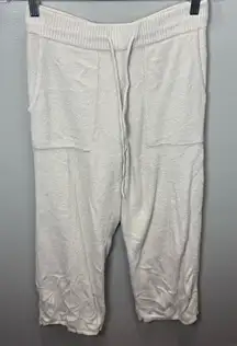 Barefoot‎ Dreams Women's CozyChic Lite Cream Wide Leg Pants Size XS