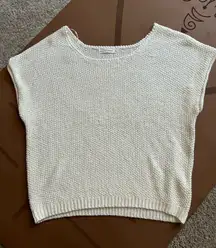 White knit top