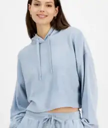 Hippie Rose Dream Fleece Hoodie Large Blue Opal NWT IN PACKAGE