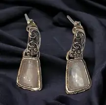 Barse Thailand pink opal dangle earrings