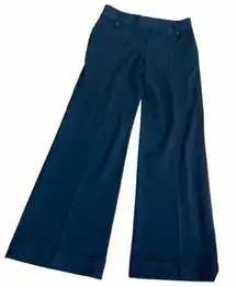 INC International Concepts, black wide cuff trouser in size 4