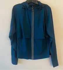 All In Motion Teal Zip Up Vented Track Jacket in Teal