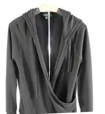 Women’s | Ralph Lauren | Black Athletic Wrap Hoodie - Small