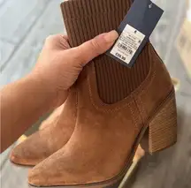 Brown Suede Ankle Boots