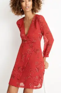 Madewell Hazelwood Wrap-Front Mini Dress in Windswept Floral Women’s 0