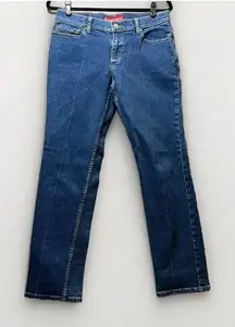 Levi's 507 Womens 9 Short Super Low Rise Stretch Blue Y2K Vintage Jeans Straight