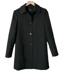 Theory Women's Izzurc Prospective Long Jacket Coat in Black Size Small