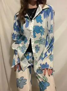 Floral Blue Flower Set