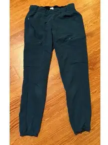 FIGS Scrub Pants Technical Collection Women’s XS Teal Blue Drawstring Pockets