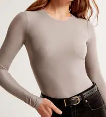 Abercrombie Seamless Bodysuit Long Sleeve Soft Matte