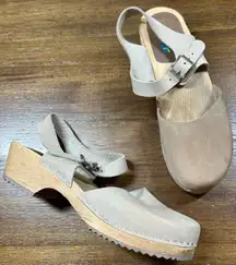 MIA Swedish Size EU 39 US 8-8.5 Tan “Sofia” Clogs