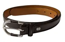 Lauren Ralph Lauren Italian Leather Belt Womens Small Brown Old Money Luxury