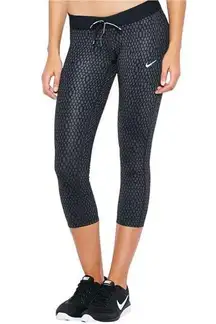 Nike Dri-Fit Relay Tights Mirror Mesh Stay Warm Reflective Drawcord Pocket Large