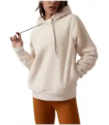 Athleta Tugga Sherpa Thumb Holes Side Pockets Sleeve Warm Cozy Hoodie Sz S