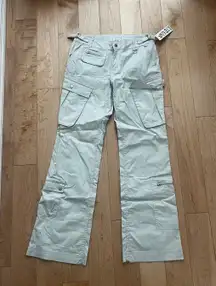 Low Rise Grey Cargo Pants