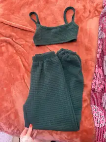 Princess Polly sweat set green 