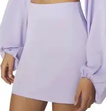 New WeWoreWhat Mini Slip Skirt Satin Charmeuse Heather Purple Size Small