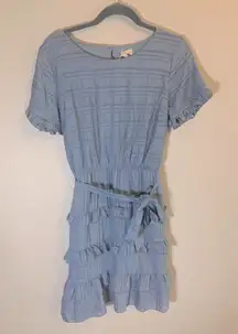 NWT HEM & Thread blue ruffle dress size M‎