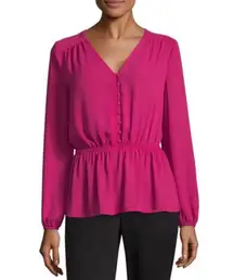 Worthington Womens  City Chic Peplum Top - Sz XS