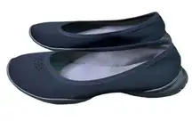 Lissom Flyte Black Ballet Flat Closed Toe Shoes Slip On Size 11.5 Women's