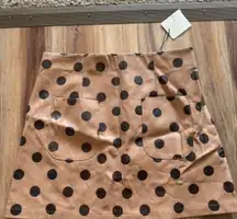 ZARA POLKA DOT MINI SKIRT