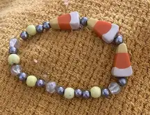 Stretch Candy Corn Beaded Bracelet