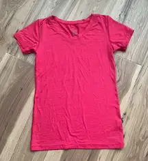 Tommie‎ Copper Cool Copper Womens Active Wear Vneck Compression Shirt Red Sz L