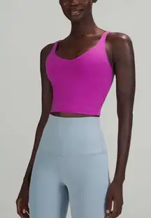 Lululemon Align Tank Top Vivid Plum Cropped Racerback Size 6