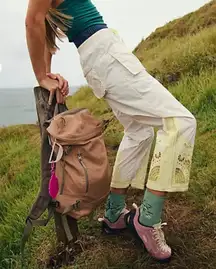 NWT Free People Fly By Night Pants in Tofu Combo