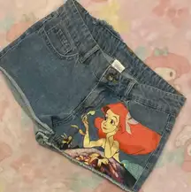 Little Mermaid  distressed jean shorts (3) like new