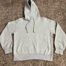 Zara Grey Pullover Hoodie Sz S Light Heathered Grey