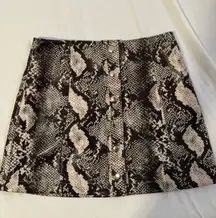 UO Snakeskin Mini Skirt